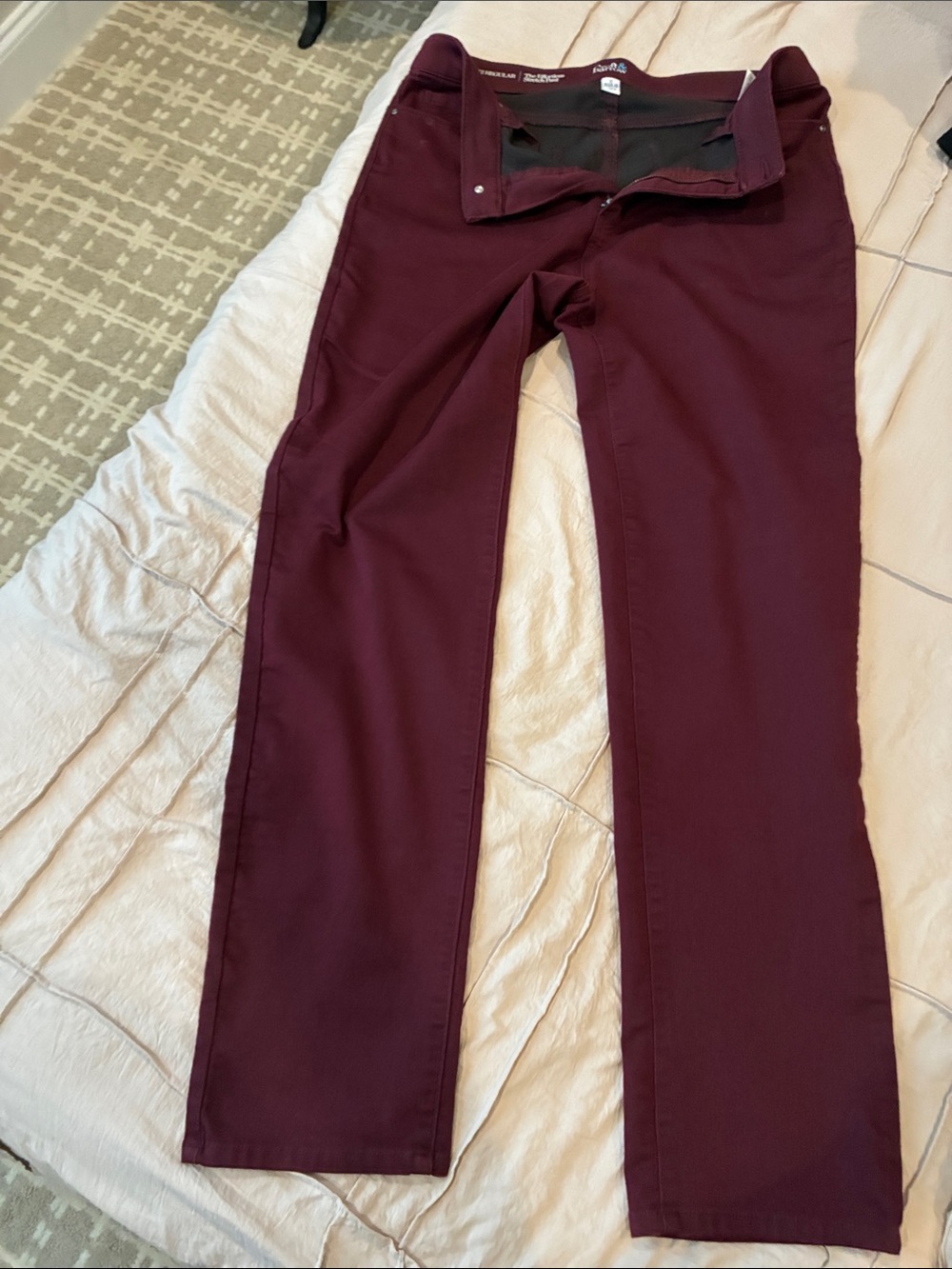 croft & barrow Women's Straight Leg Pants in Wine